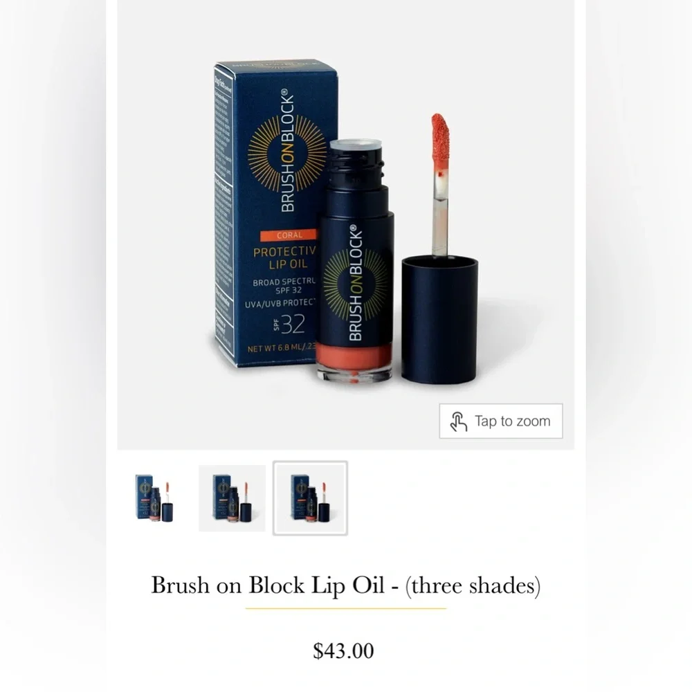 Brush On Block Coral Lip Oil